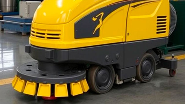 Поломоечная машина в магазине